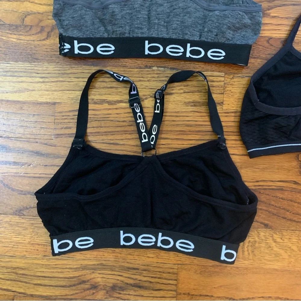 3 Girls Bras Sport Bras Athletic Activewear Top CG BEBE Brands 34 - 36 M - L